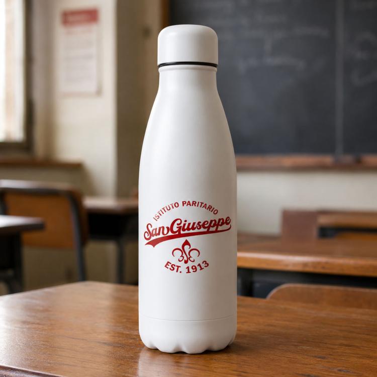Borraccia personalizzata con logo scolastico