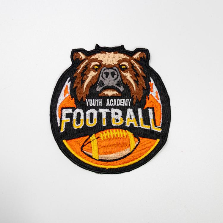 Toppa ricamata personalizzata con logo sportivo
