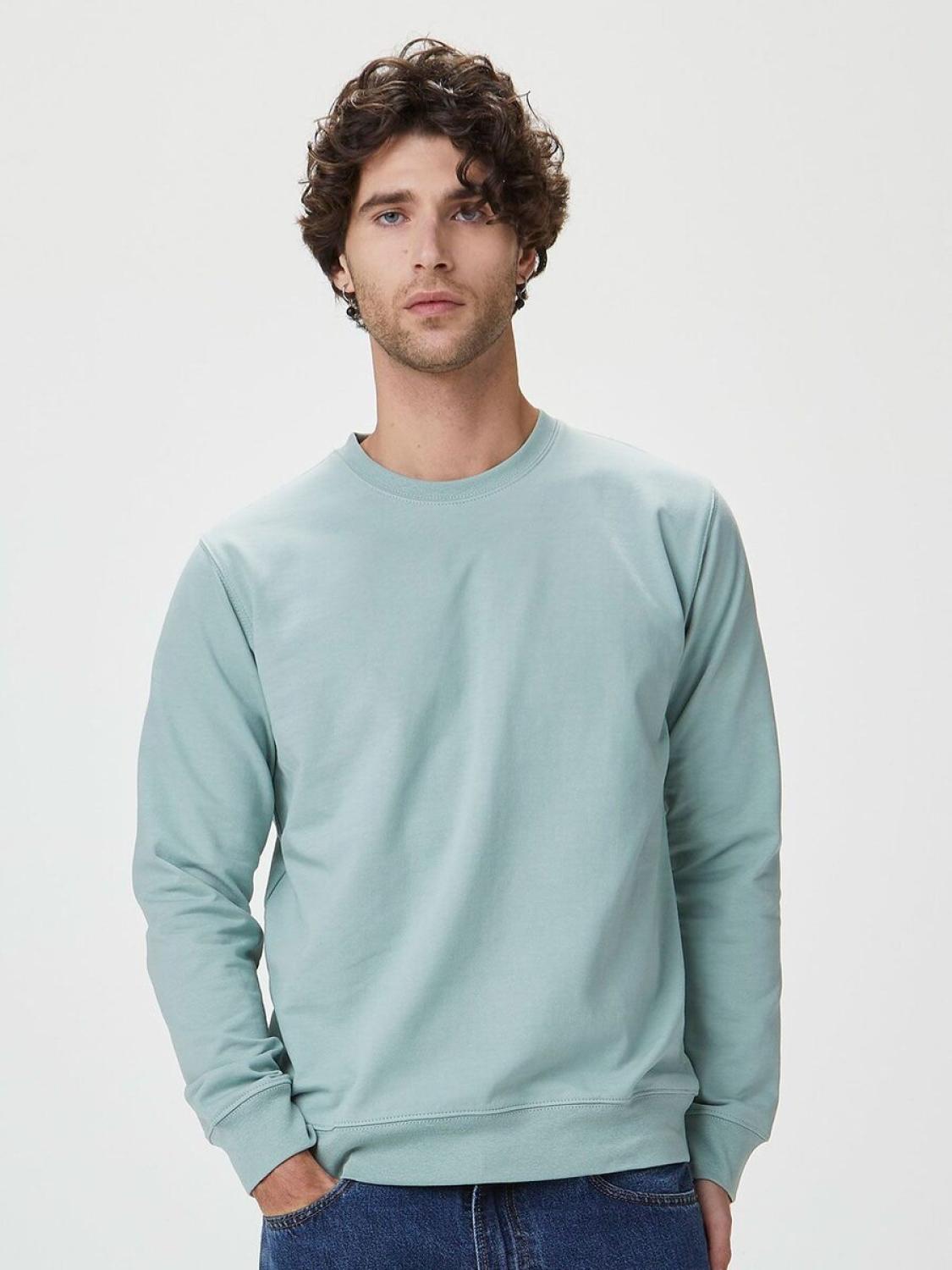 Felpa girocollo in French terry