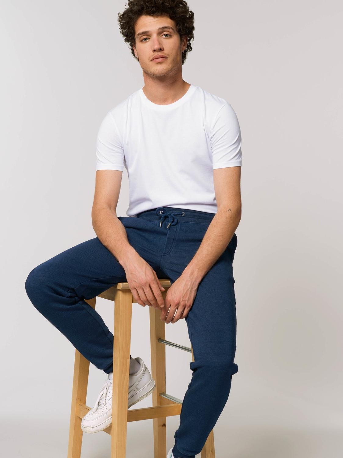 pantaloni cotone garzato