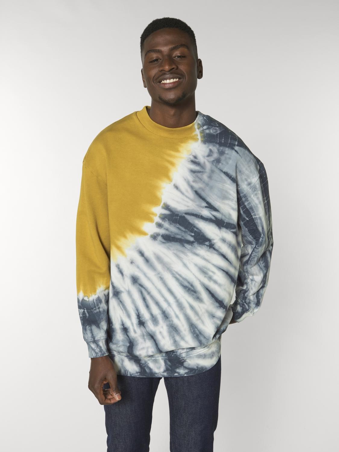 Firer Tie and Dye Tie&Dye India Ink Grey/Ochre - Fronte Firer Tie and Dye Tie&Dye India Ink Grey/Ochre - Fronte