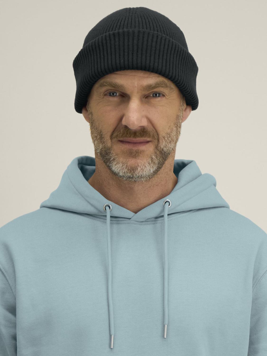 Fisherman Beanie 2.0 Black - Fronte