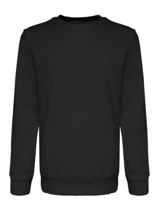 Felpa girocollo in French terry black