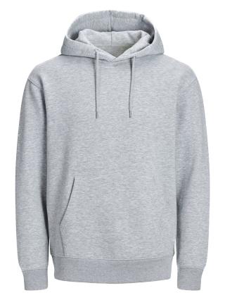 Felpa con cappuccio in French terry grey heather