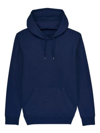 Felpa con cappuccio in French terry navy