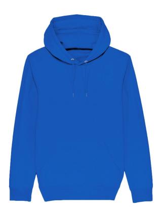 Felpa con cappuccio in French terry royal blue