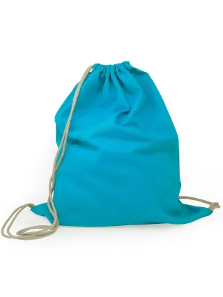 Borsa Gymsac in cotone turquoise
