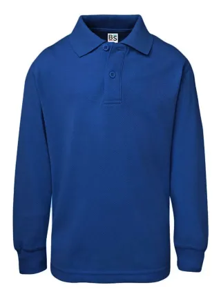 Evolution Polo Bambino Maniche lunghe royal blue