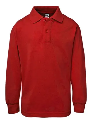 Evolution Polo Bambino Maniche lunghe red