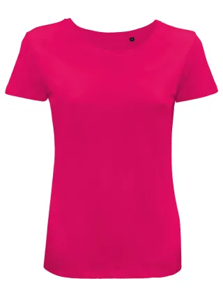 T-shirt organic Moon Donna fuchsia T-shirt organic Moon Donna fuchsia
