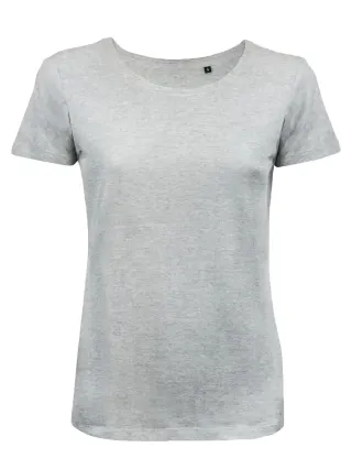 T-shirt organic Moon Donna grey heather T-shirt organic Moon Donna grey heather