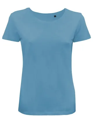 T-shirt organic Moon Donna Mineral blue T-shirt organic Moon Donna Mineral blue