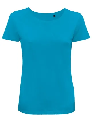 T-shirt organic Moon Donna turquoise T-shirt organic Moon Donna turquoise