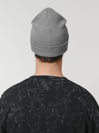 Rib Beanie Mid Heather Grey - Retro