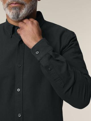 Stanley Oxford Shirt Black - Dettaglio Stanley Oxford Shirt Black - Dettaglio