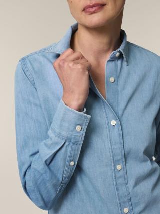 Stella Denim Shirt Light Wash - Dettaglio Stella Denim Shirt Light Wash - Dettaglio