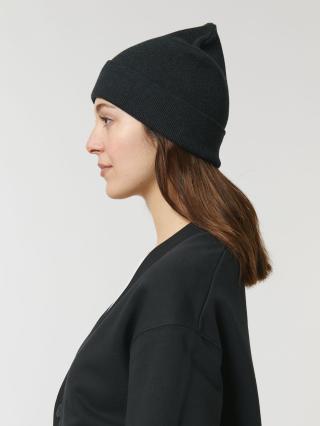 Rib Beanie Black - Dettaglio Rib Beanie Black - Dettaglio