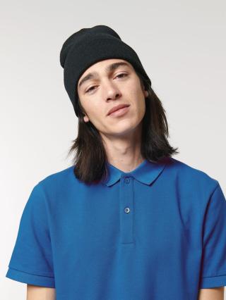 Rib Beanie Black - Fronte Rib Beanie Black - Fronte