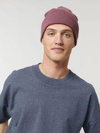 Rib Beanie Hibiscus Rose - Fronte Rib Beanie Hibiscus Rose - Fronte