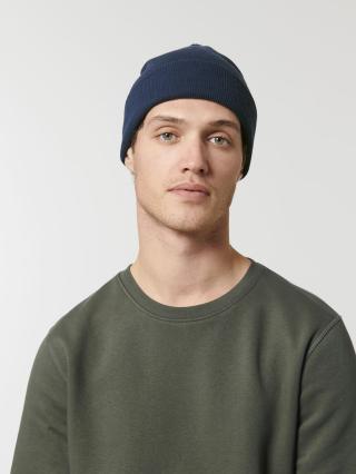 Rib Beanie French Navy - Fronte Rib Beanie French Navy - Fronte