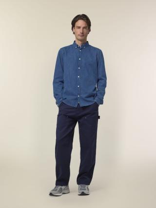 Stanley Denim Shirt Mid Wash - Fronte