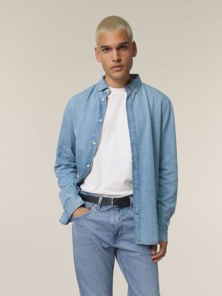 Stanley Denim Shirt Light Wash - Fronte Stanley Denim Shirt Light Wash - Fronte