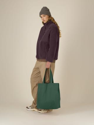 Mid Tote Bag Bottle Green - Fronte Mid Tote Bag Bottle Green - Fronte