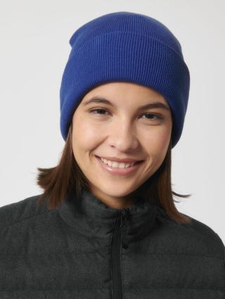 Rib Beanie Worker Blue - Fronte Rib Beanie Worker Blue - Fronte