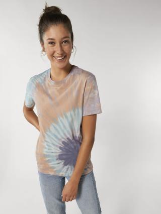 Creator Tie and Dye Tie&Dye Teal Monstera/Lilac Petal - Fronte Creator Tie and Dye Tie&Dye Teal Monstera/Lilac Petal - Fronte