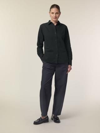 Stella Oxford Shirt Black - Fronte Stella Oxford Shirt Black - Fronte
