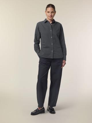 Stella Oxford Shirt Anthracite - Fronte Stella Oxford Shirt Anthracite - Fronte