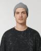 Rib Beanie Mid Heather Grey - Fronte